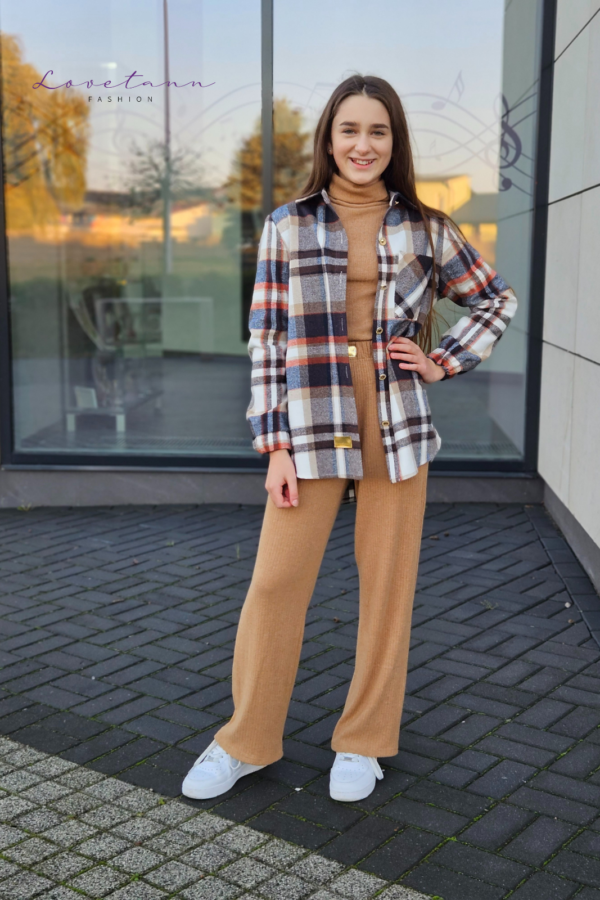 Koszula w kratę dziecięca Stella Granat by Lovetann