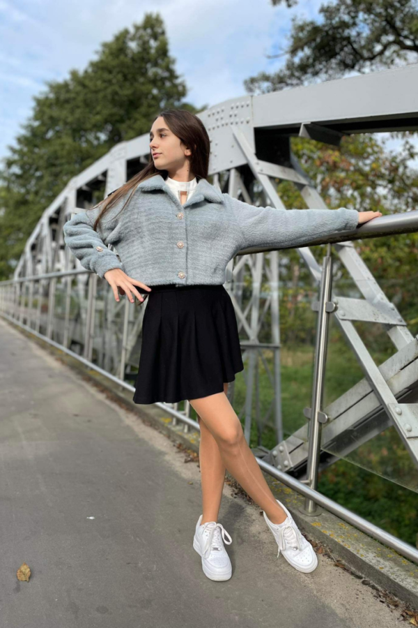 Kurtka bluza dziecięca Vivienne Szary by Lovetann