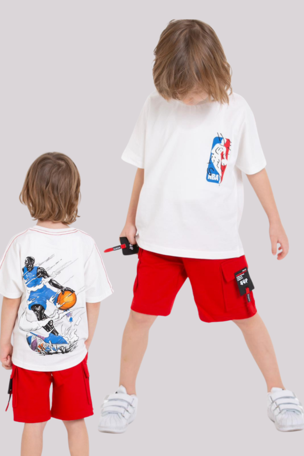 T-shirt chłopięcy Jordan Biały