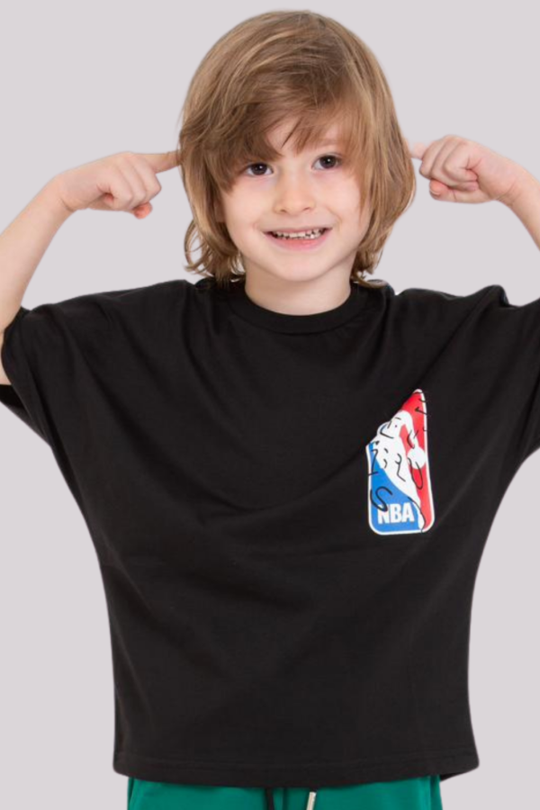 T-shirt chłopięcy Jordan Czarny