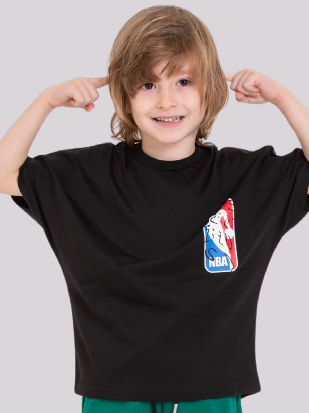 T-shirt chłopięcy Jordan Czarny