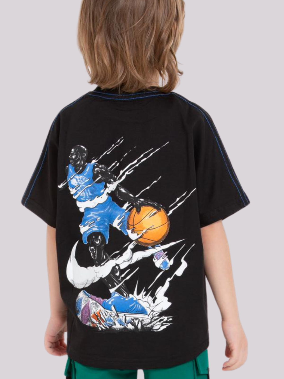 T-shirt chłopięcy Jordan Czarny - obrazek 2