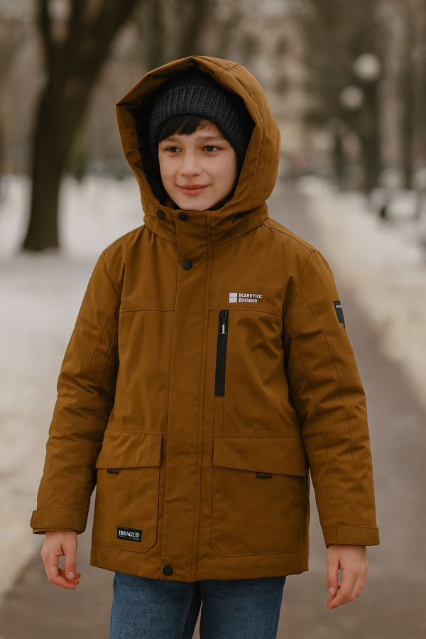 Kurtka zimowa chłopięca Caramel Winter