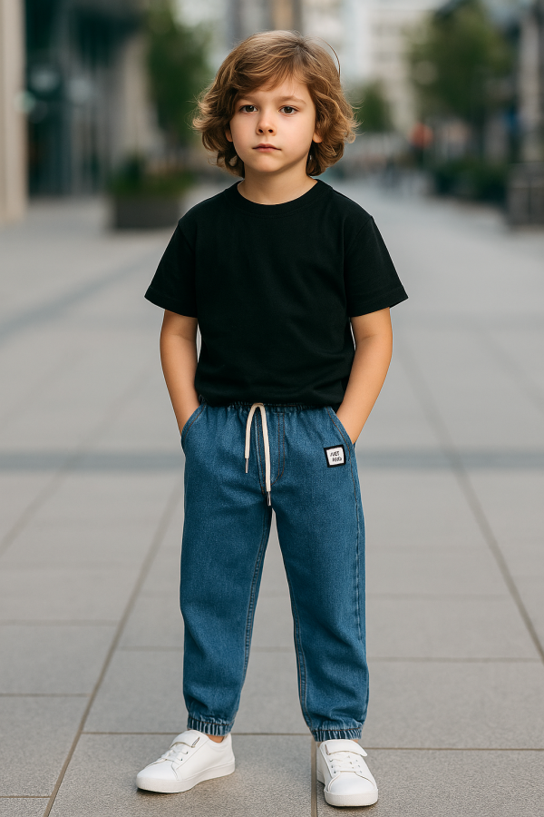 Jeansy chłopięce No Way Granat