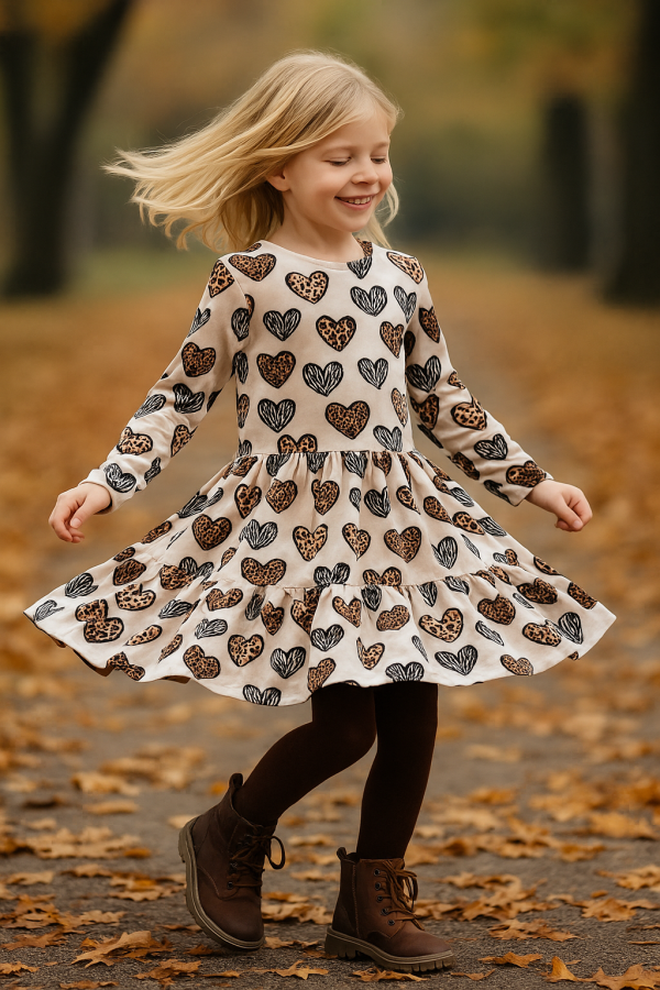 Sukienka Velvet Hearts Śmietanka